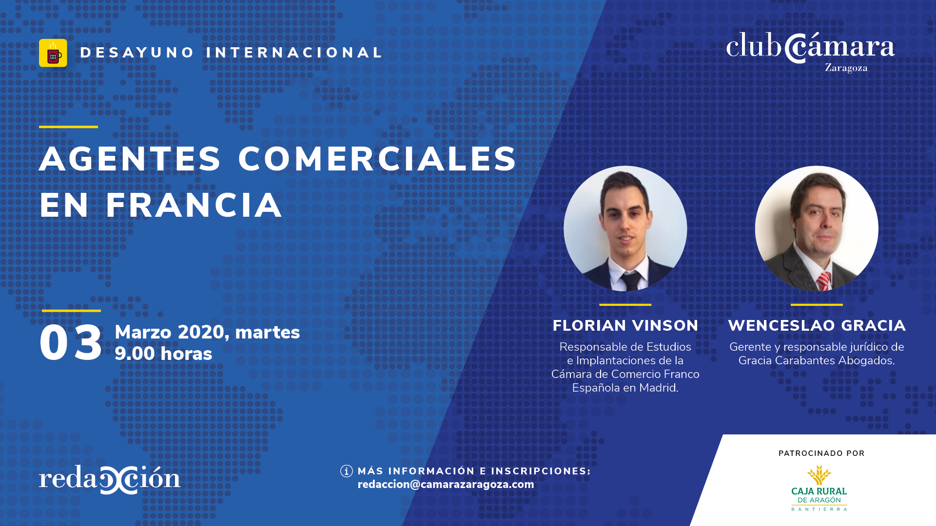 El socio del despacho Wenceslao Gracia participará como ponente en el Desayuno Internacional sobre Agentes Comerciales en Francia