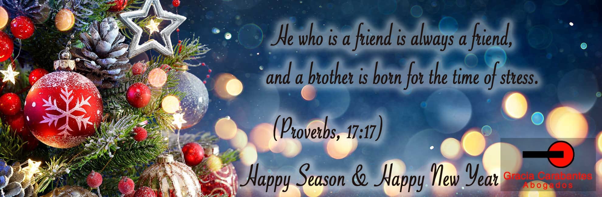 Gracia Carabantes Law Firm wishes you Happy Season & Happy New Year